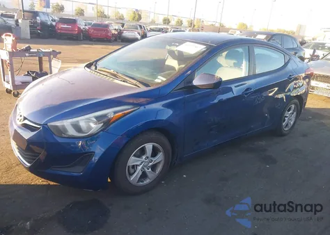 2015 Hyundai Elantra Se из США, поврежденный, VIN 5NPDH4AE2FH616841